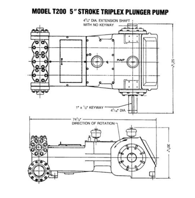 Gaso T-200 Triplex Plunger Pump